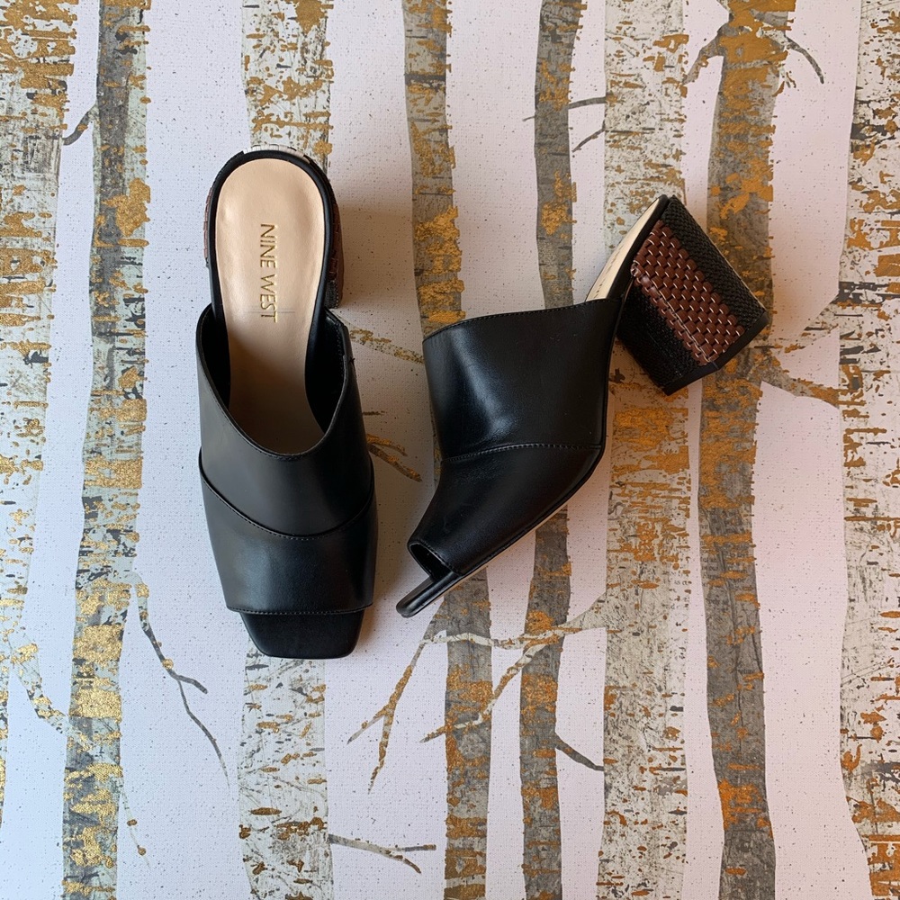Nine West | Chunky Heel Slide Sandals